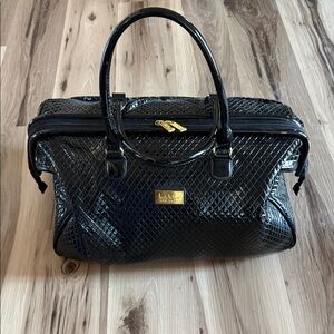 Nicole Miller Black Travel Bag